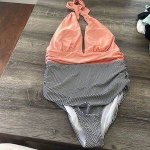 Cupshe one piece halter top bathing suit!
